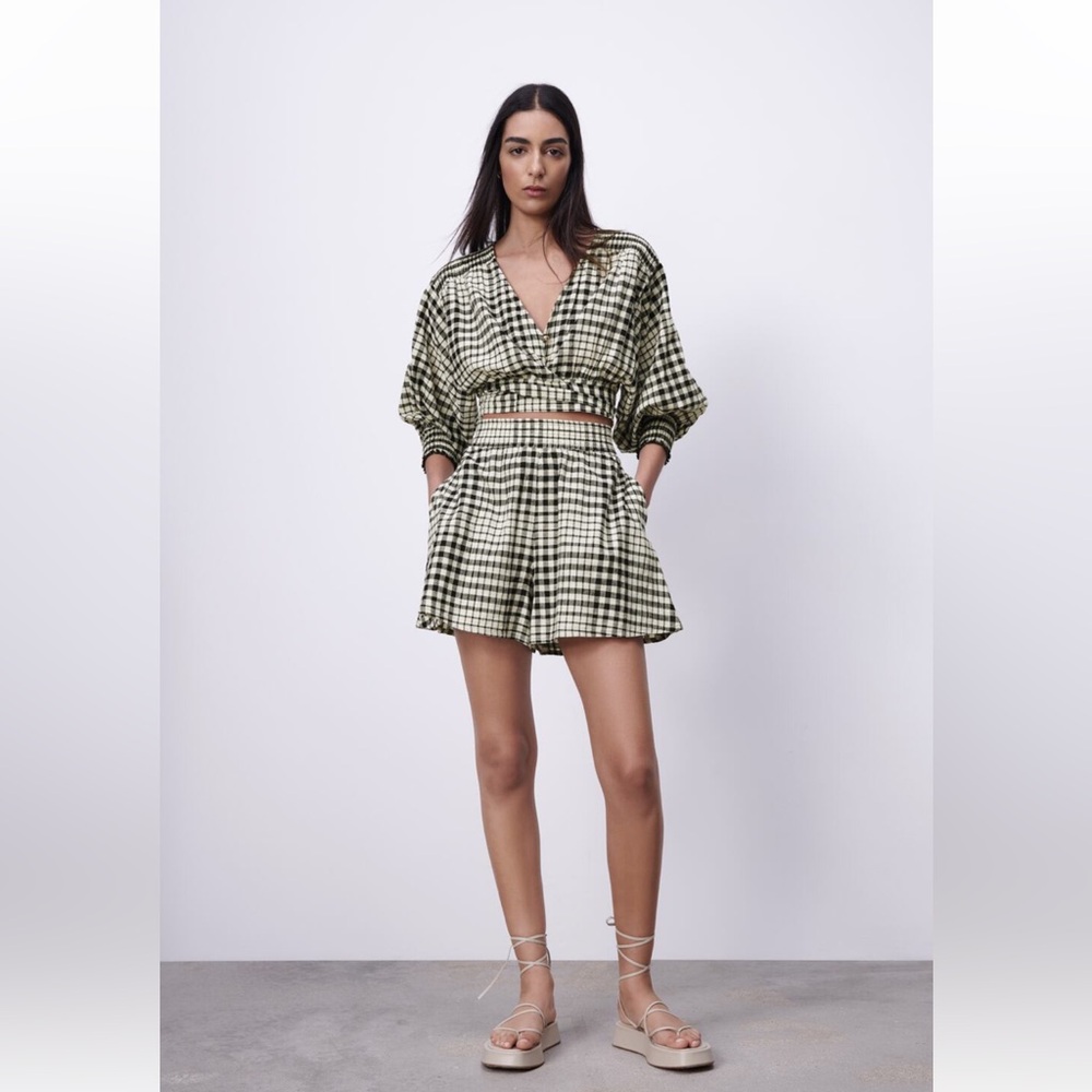 Zara matching Shorts Set Size XS Bloggers Fav